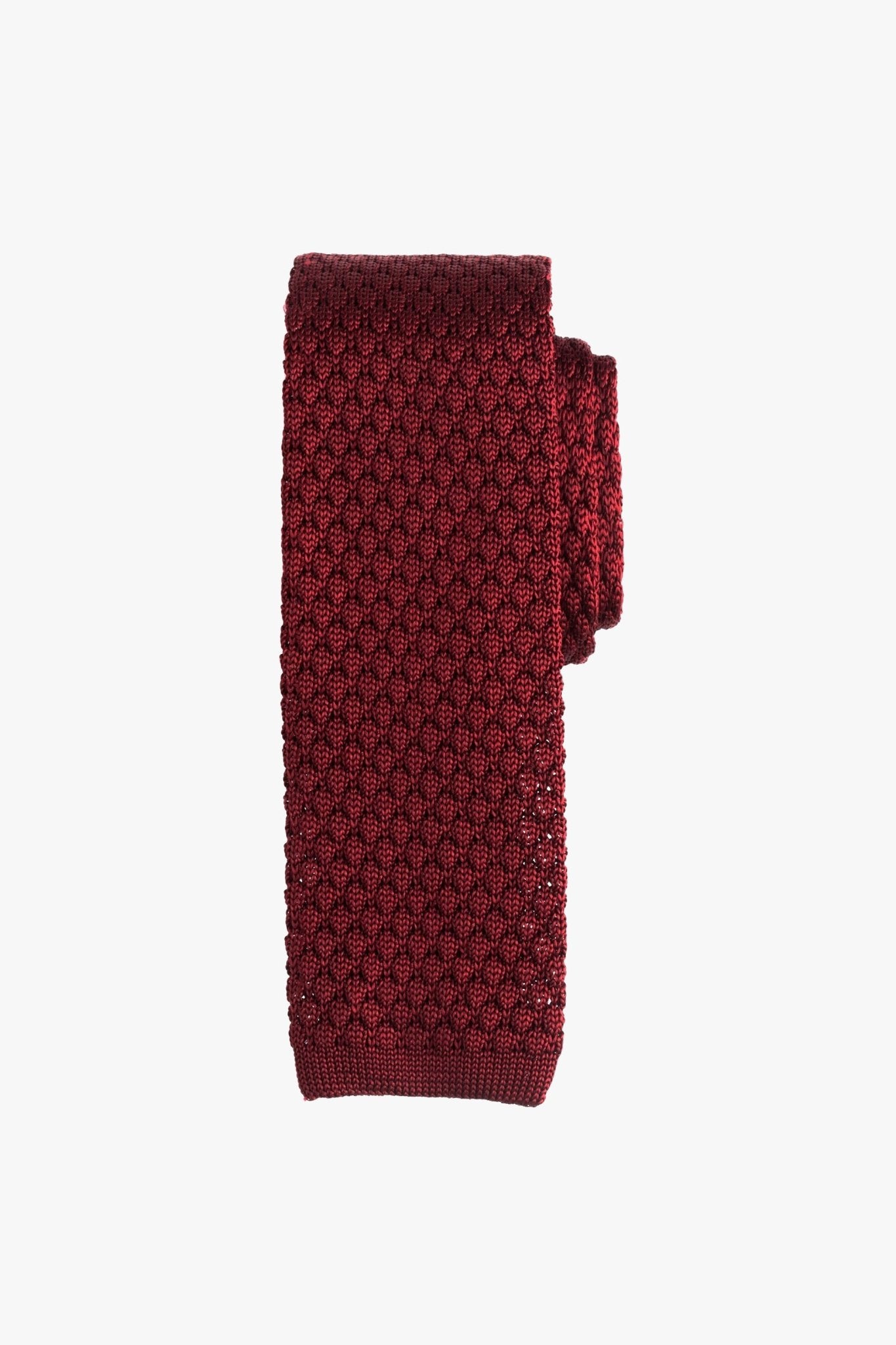 Red Knitted Tie - My Suited Life
