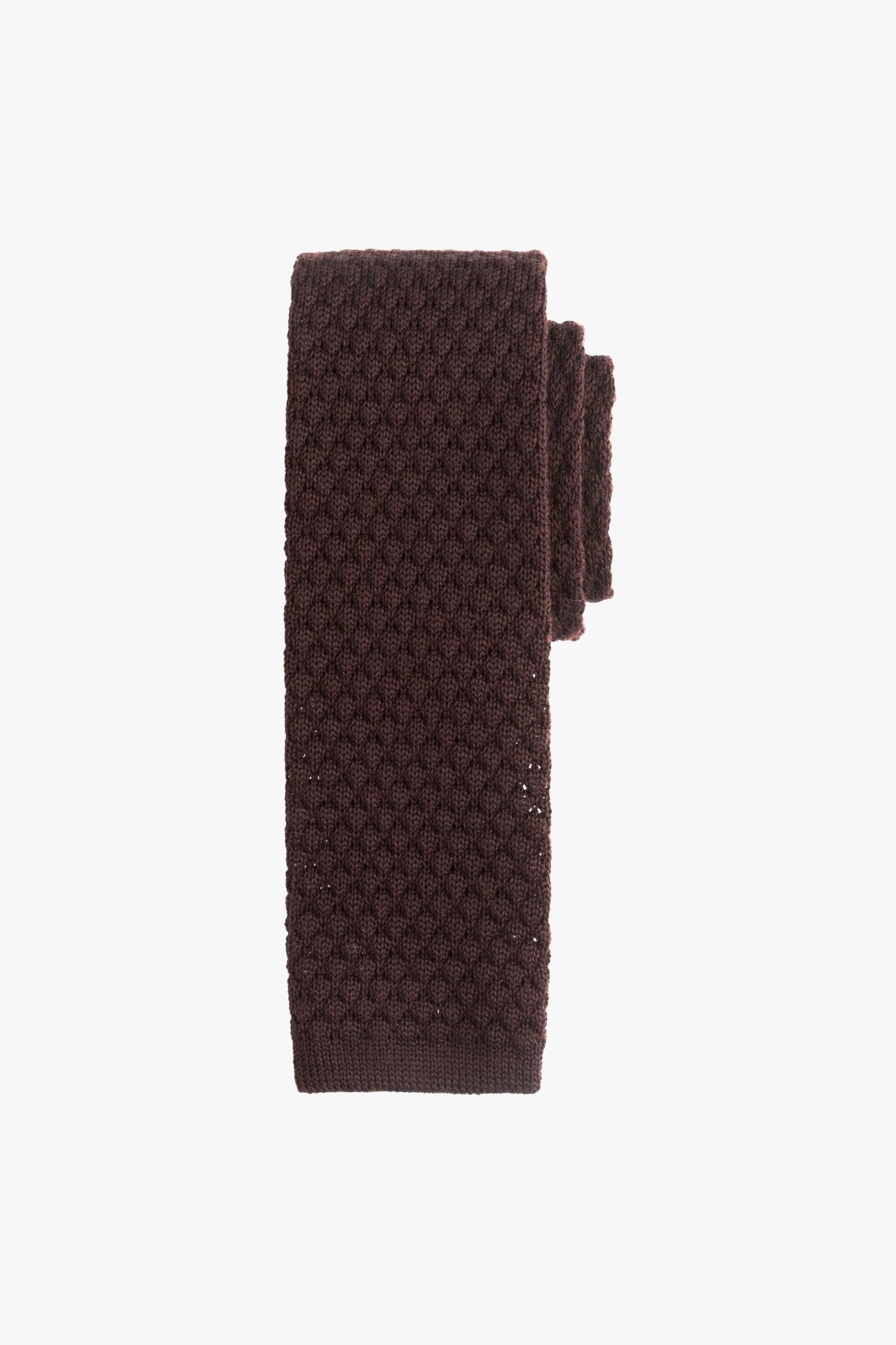 Brown Knitted Tie - My Suited Life