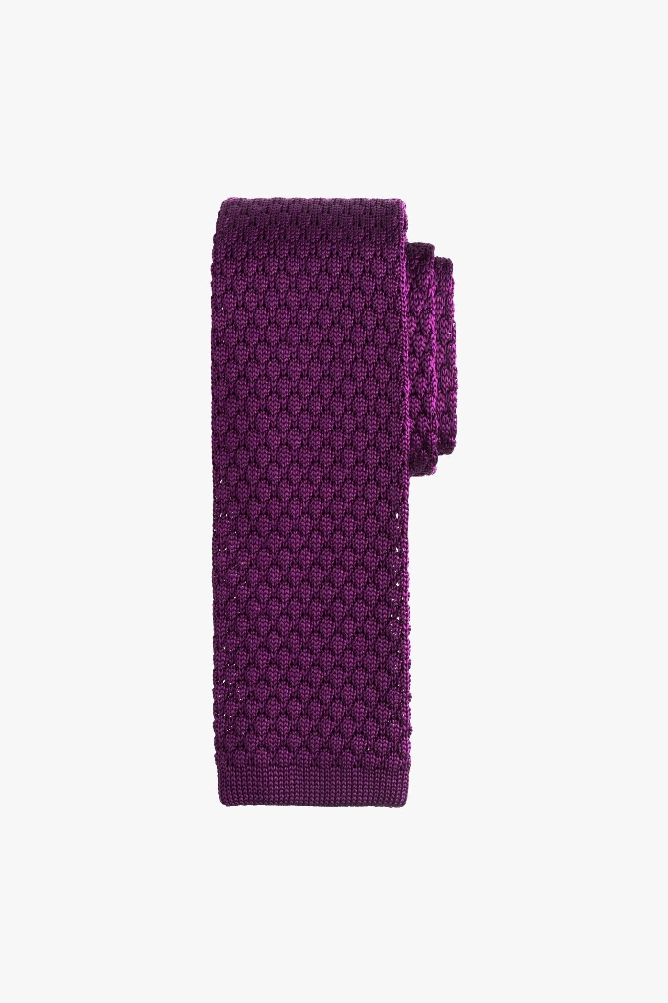 Purple Knitted Tie - My Suited Life