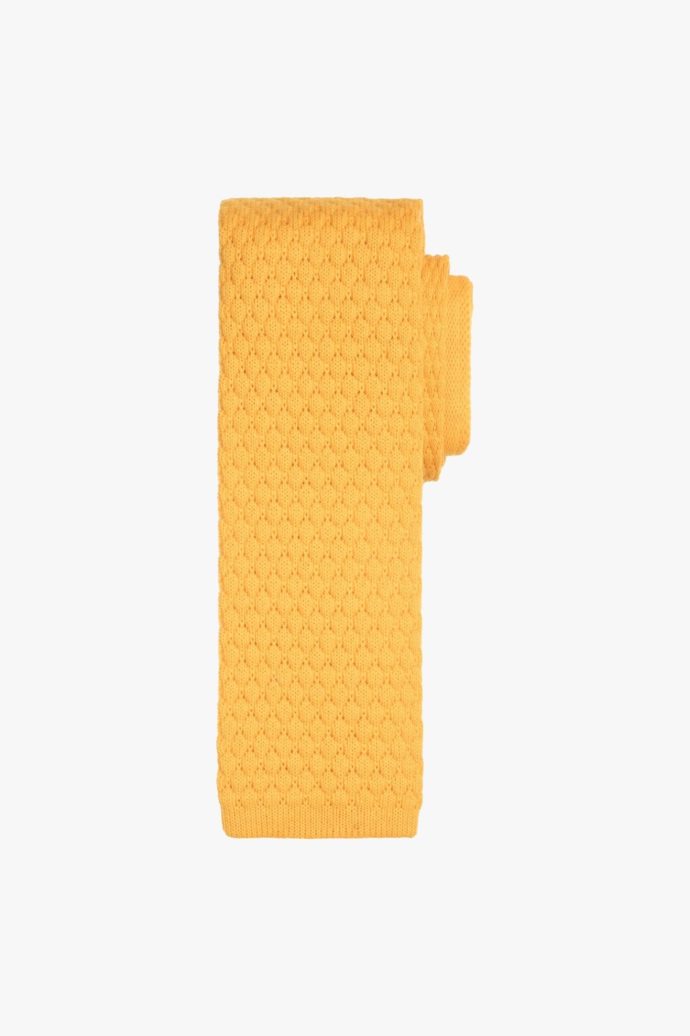 Yellow Knitted Tie - My Suited Life
