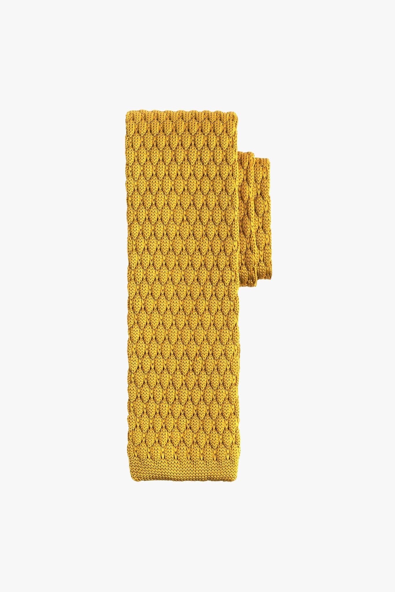 Yellow Knitted Tie - My Suited Life